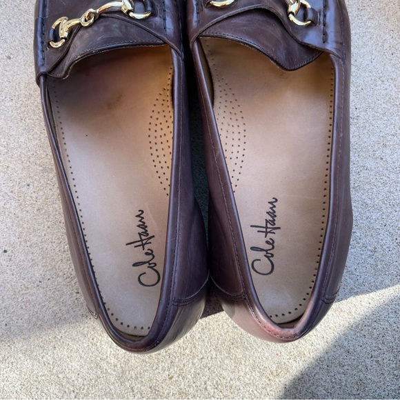 EXCELLENT Cole Haan Bit Loafer Sz 12 D/M Fine Leather Brown Mens Shoes Worn 3X - Picture 6 of 9